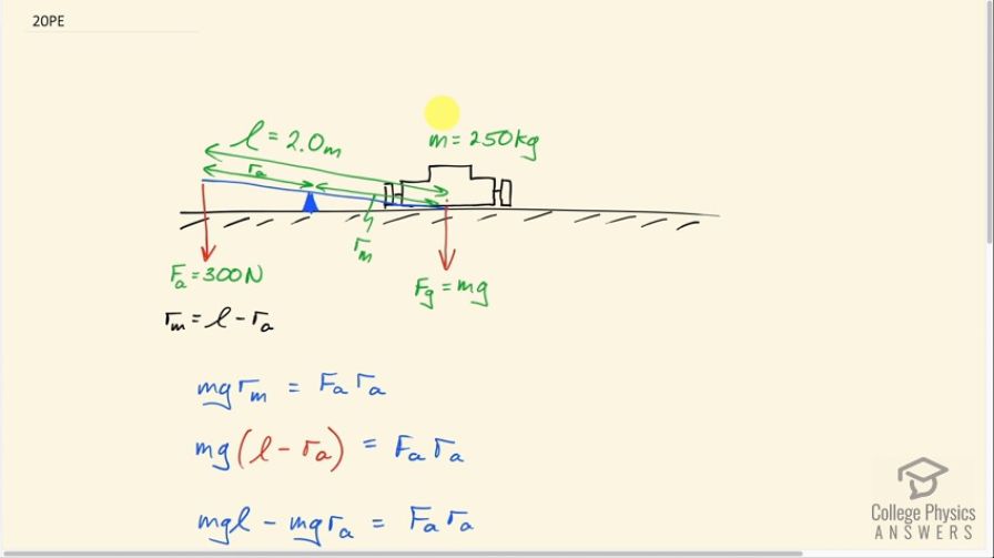 OpenStax College Physics, Chapter 9, Problem 20 (PE) video thumbnail