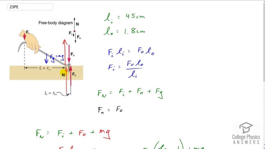 OpenStax College Physics, Chapter 9, Problem 23 (PE) video thumbnail