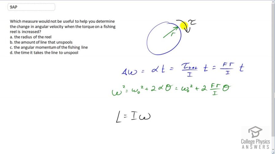 OpenStax College Physics, Chapter 10, Problem 9 (AP) video thumbnail