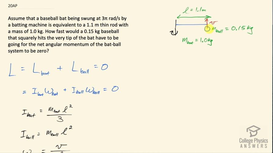 OpenStax College Physics, Chapter 10, Problem 20 (AP) video thumbnail