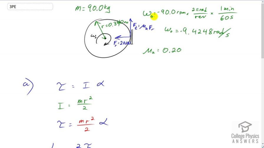 OpenStax College Physics, Chapter 10, Problem 3 (PE) video thumbnail