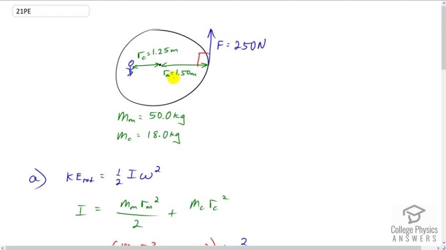 OpenStax College Physics, Chapter 10, Problem 21 (PE) video thumbnail