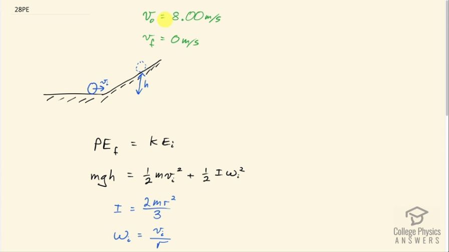 OpenStax College Physics, Chapter 10, Problem 28 (PE) video thumbnail