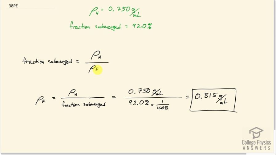 OpenStax College Physics, Chapter 11, Problem 38 (PE) video thumbnail