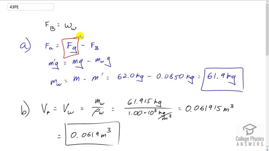 OpenStax College Physics, Chapter 11, Problem 43 (PE) video thumbnail