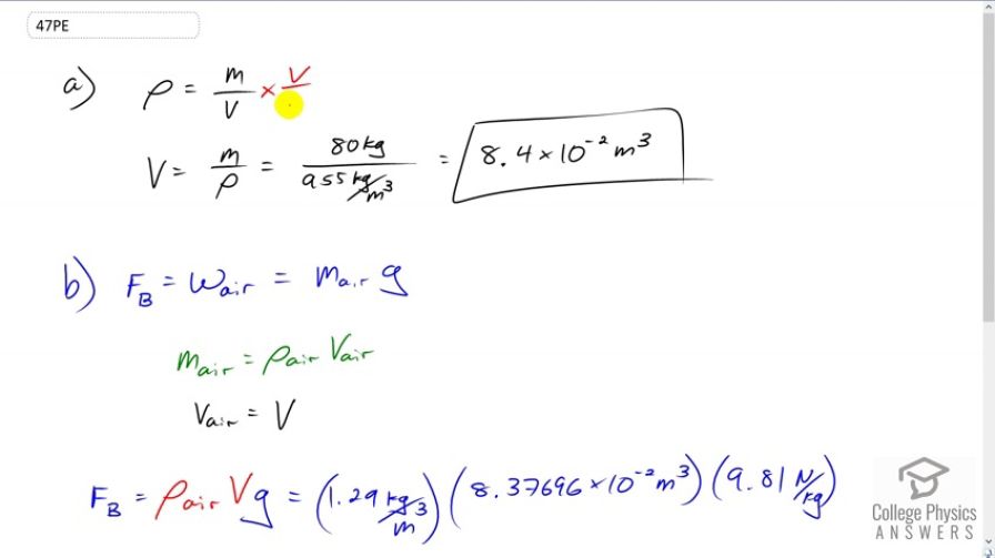 OpenStax College Physics, Chapter 11, Problem 47 (Problems & Exercises)