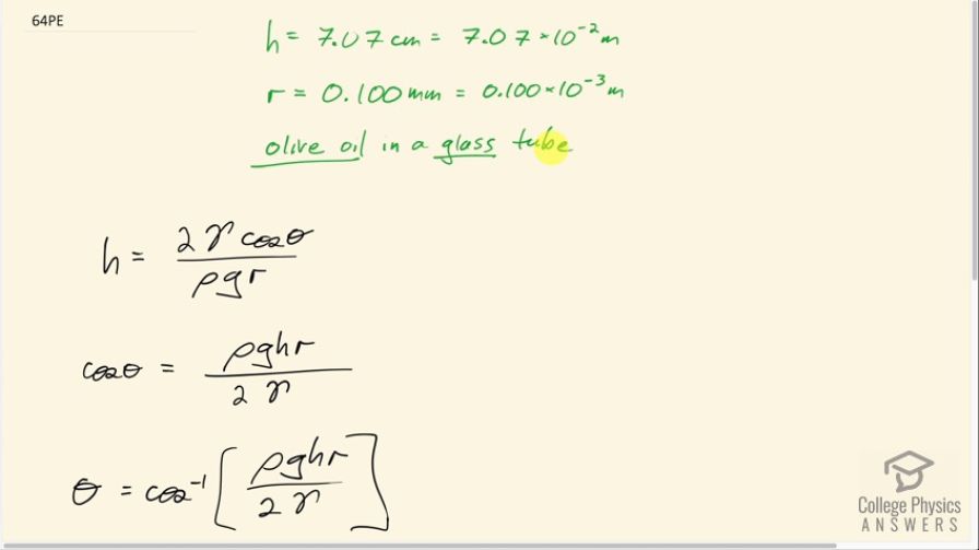 OpenStax College Physics, Chapter 11, Problem 64 (PE) video thumbnail