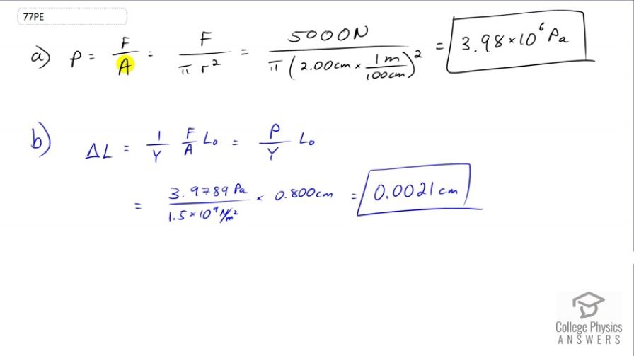 OpenStax College Physics, Chapter 11, Problem 77 (PE) video thumbnail