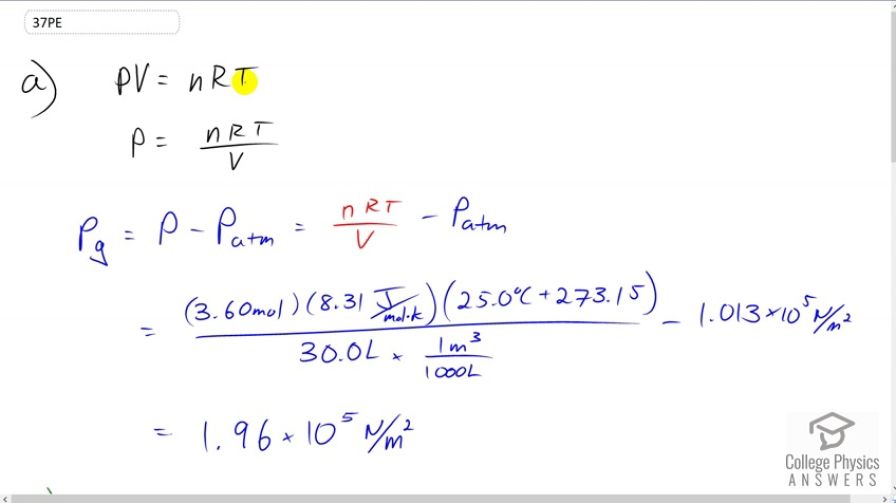 OpenStax College Physics, Chapter 13, Problem 37 (PE) video thumbnail