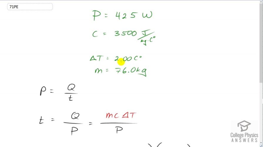 OpenStax College Physics, Chapter 14, Problem 71 (PE) video thumbnail