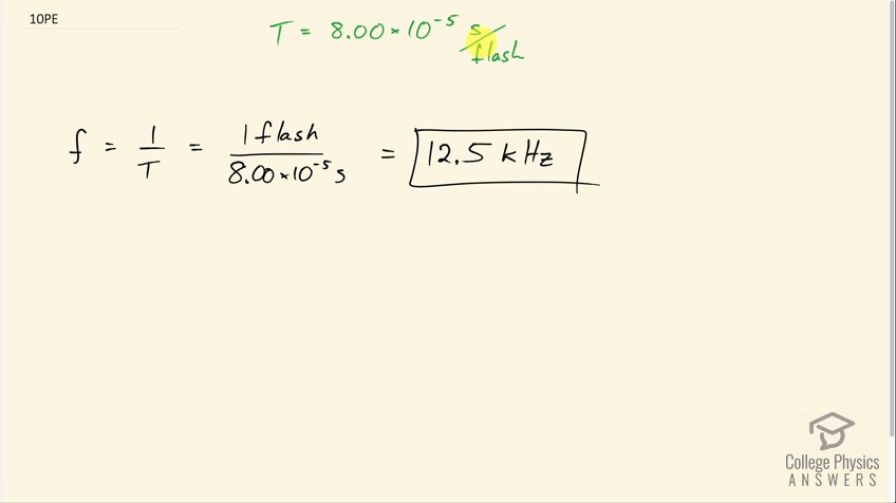 OpenStax College Physics, Chapter 16, Problem 10 (Problems & Exercises)