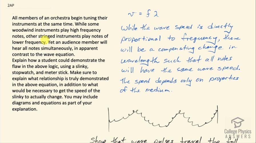 OpenStax College Physics For AP® Courses, Chapter 17, Problem 2 (Test ...