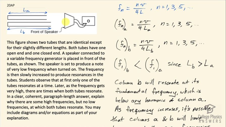 OpenStax College Physics, Chapter 17, Problem 20 (AP) video thumbnail