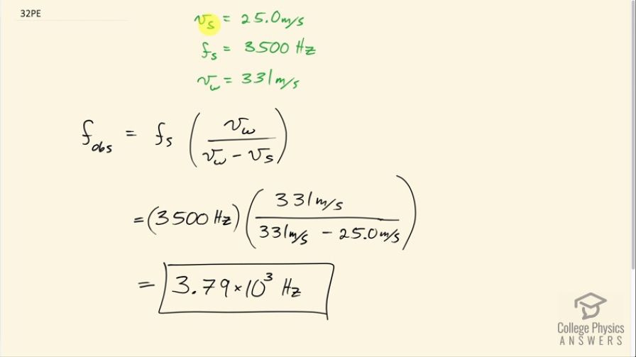 OpenStax College Physics, Chapter 17, Problem 32 (PE) video thumbnail