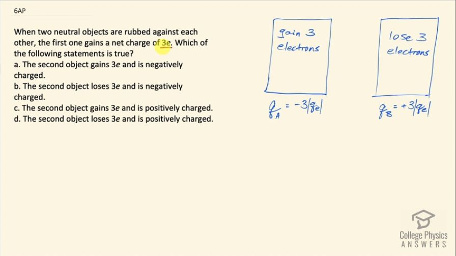OpenStax College Physics, Chapter 18, Problem 6 (AP) video thumbnail