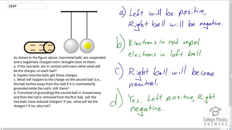 OpenStax College Physics, Chapter 18, Problem 19 (AP) video thumbnail