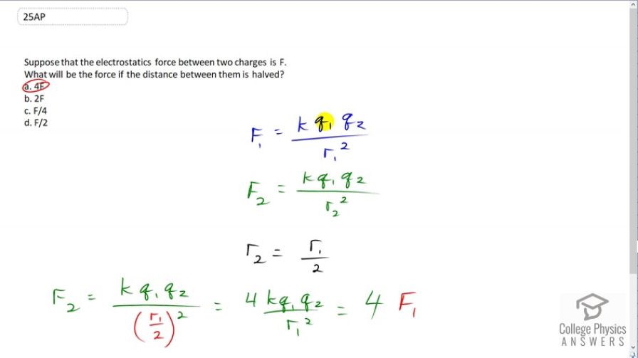 OpenStax College Physics For AP® Courses, Chapter 18, Problem 25 (Test ...