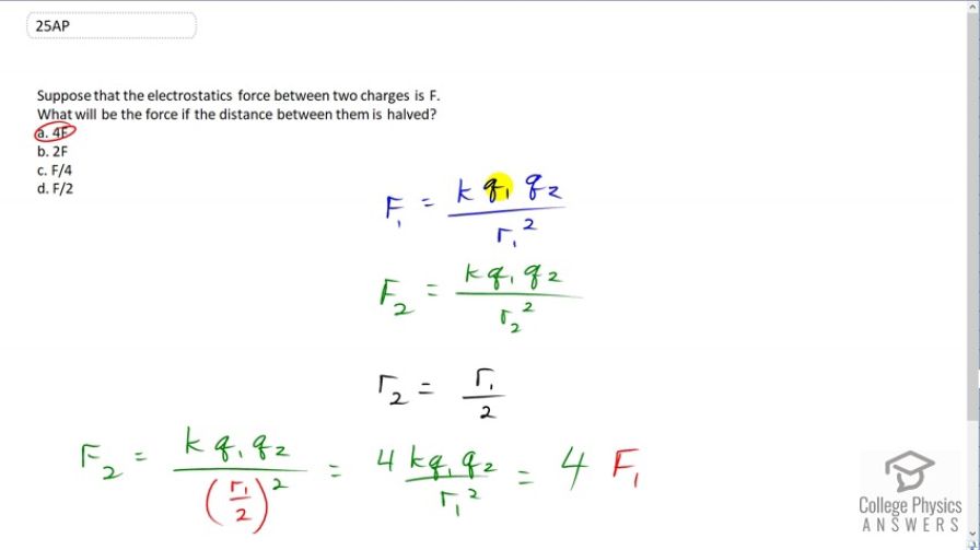OpenStax College Physics, Chapter 18, Problem 25 (AP) video thumbnail