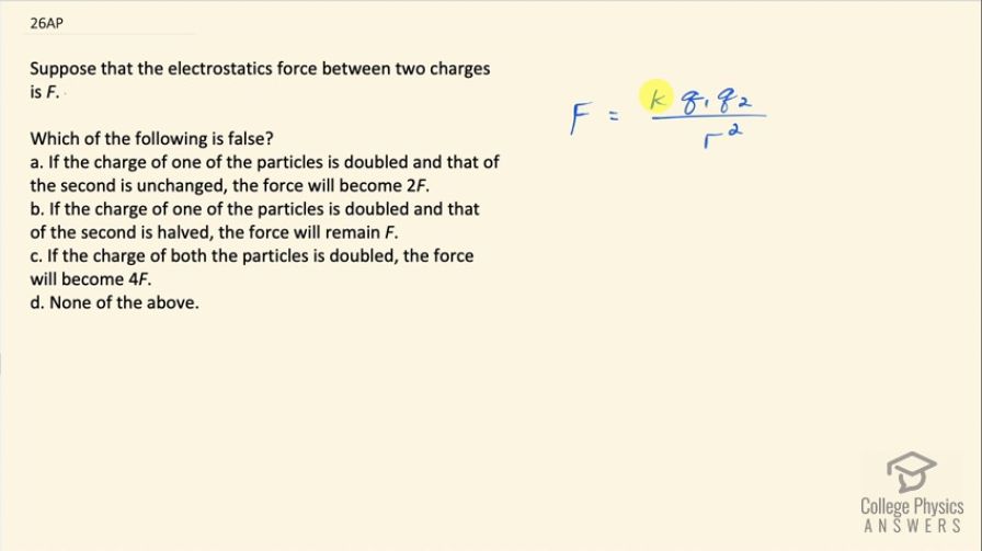 OpenStax College Physics, Chapter 18, Problem 26 (AP) video thumbnail
