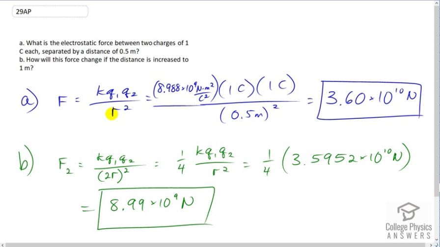 OpenStax College Physics For AP® Courses, Chapter 18, Problem 29 (Test ...