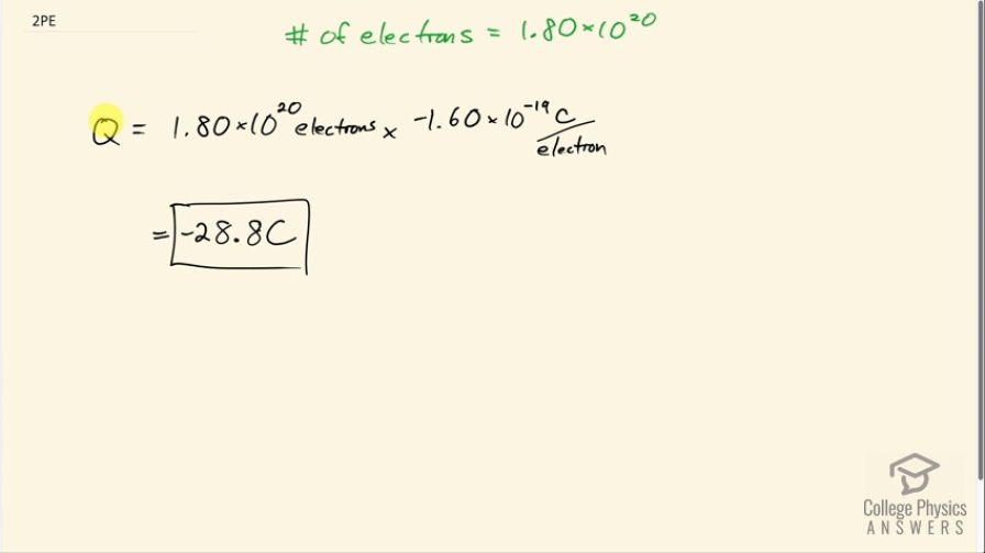 OpenStax College Physics, Chapter 18, Problem 2 (PE) video thumbnail