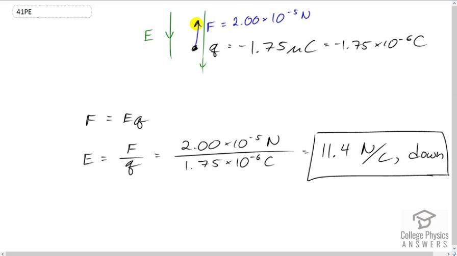 OpenStax College Physics, Chapter 18, Problem 27 (PE) video thumbnail