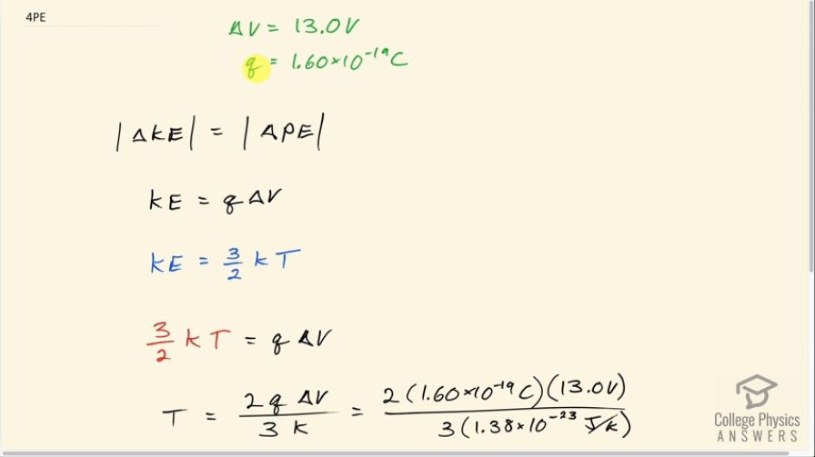 OpenStax College Physics Answers, Chapter 19, Problem 4 video poster image.