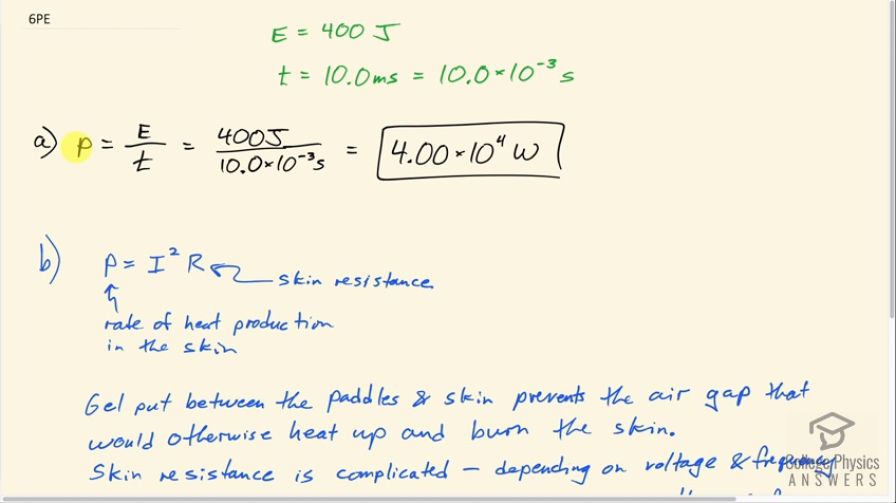 OpenStax College Physics Answers, Chapter 19, Problem 6 video poster image.