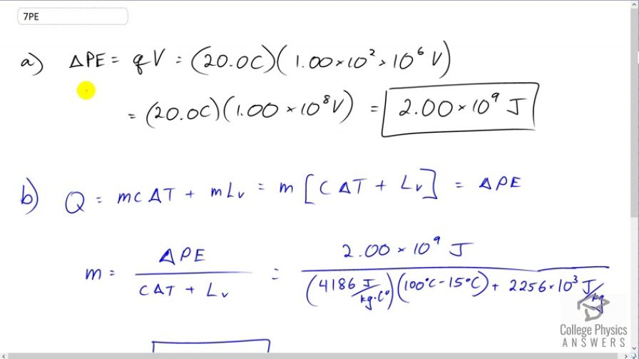 OpenStax College Physics, Chapter 19, Problem 7 (PE) video thumbnail
