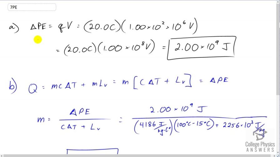 OpenStax College Physics, Chapter 19, Problem 7 (PE) video thumbnail