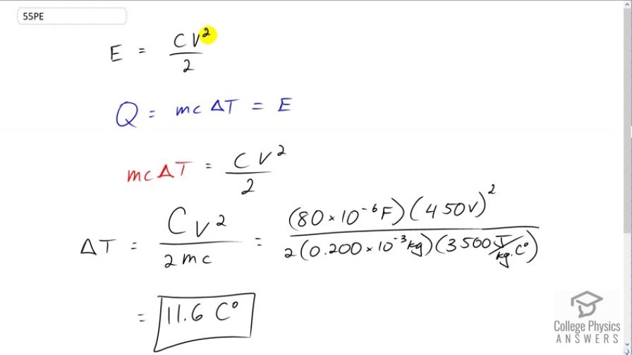 OpenStax College Physics Answers, Chapter 19, Problem 55 video poster image.
