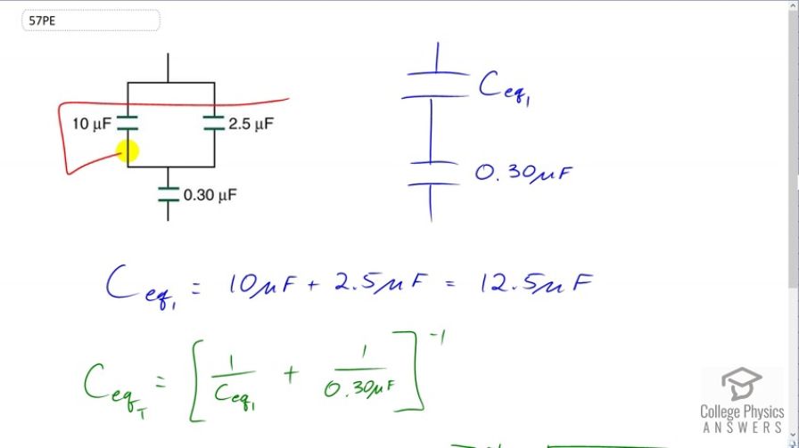 SOLVED: Determine the equivalent capacitance of the combination