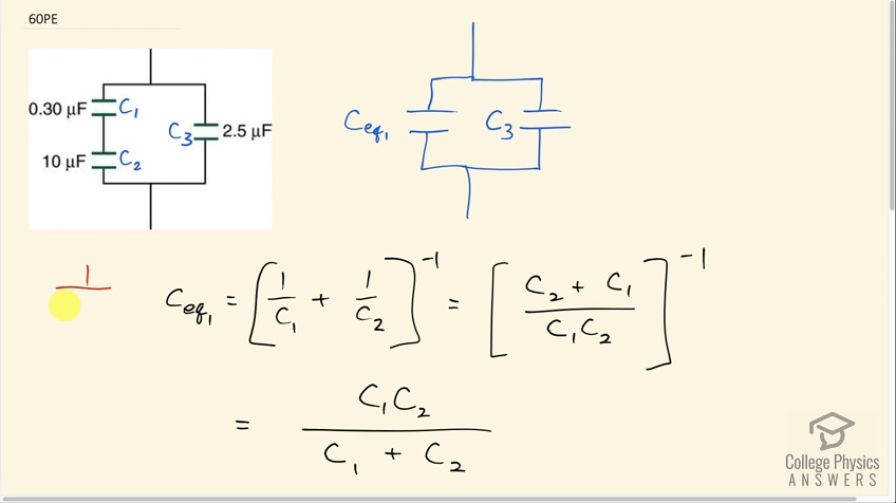 SOLVED: Determine the equivalent capacitance of the combination