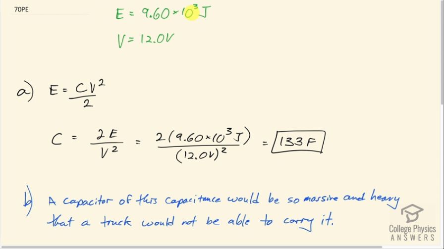 OpenStax College Physics Answers, Chapter 19, Problem 70 video poster image.