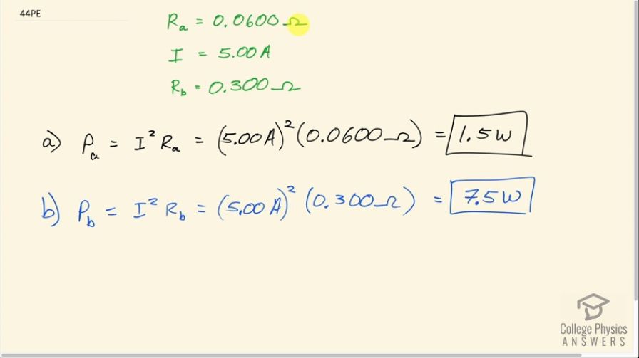 OpenStax College Physics, Chapter 20, Problem 44 (PE) video thumbnail