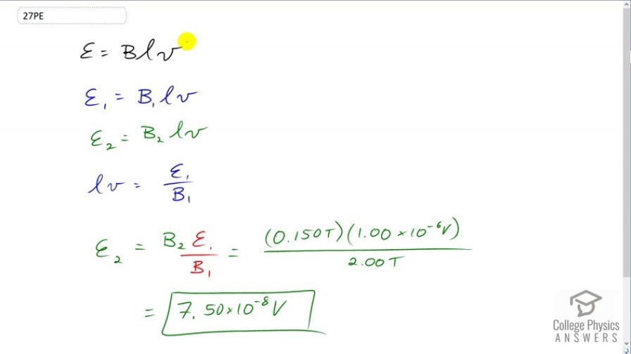 OpenStax College Physics, Chapter 22, Problem 27 (PE) video thumbnail