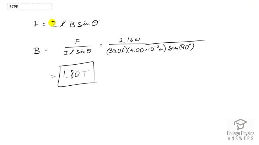 OpenStax College Physics, Chapter 22, Problem 37 (PE) video thumbnail