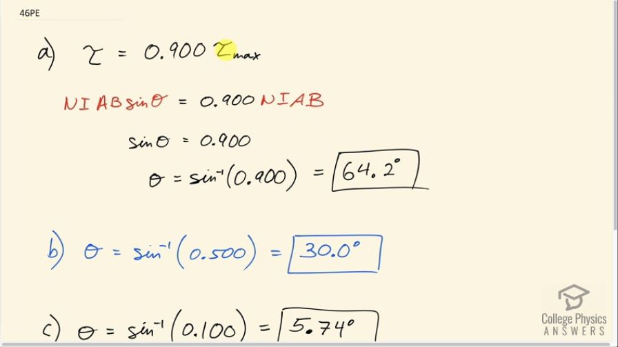 OpenStax College Physics, Chapter 22, Problem 46 (Problems & Exercises)