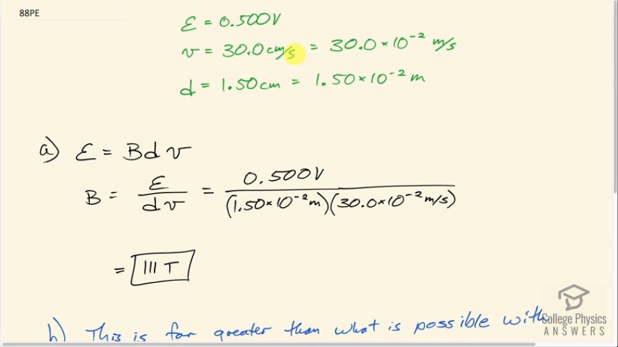 OpenStax College Physics, Chapter 22, Problem 88 (PE) video thumbnail