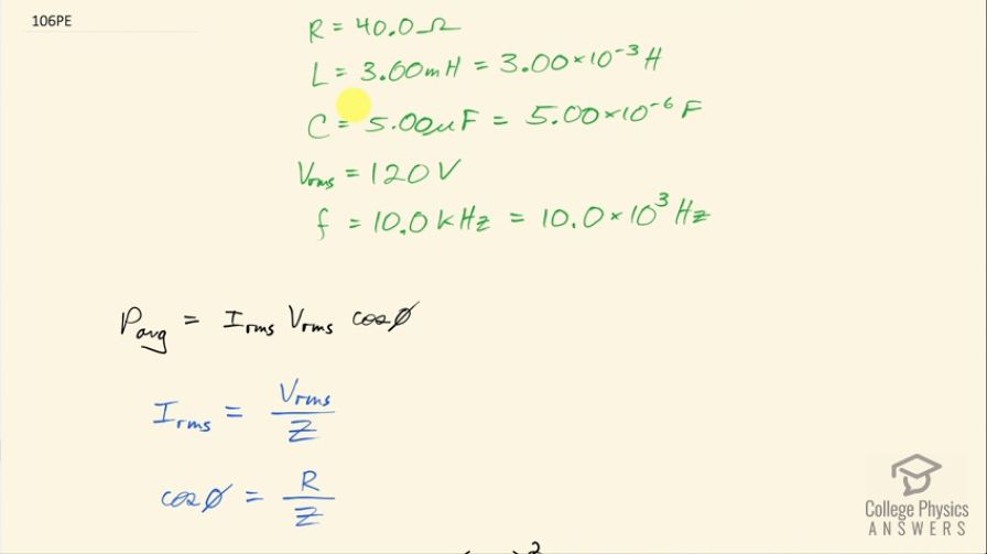 OpenStax College Physics, Chapter 23, Problem 106 (PE) video thumbnail