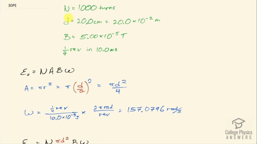 OpenStax College Physics, Chapter 23, Problem 30 (PE) video thumbnail