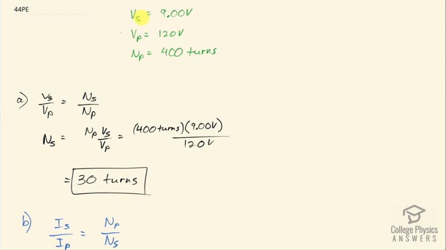 OpenStax College Physics, Chapter 23, Problem 44 (PE) video thumbnail