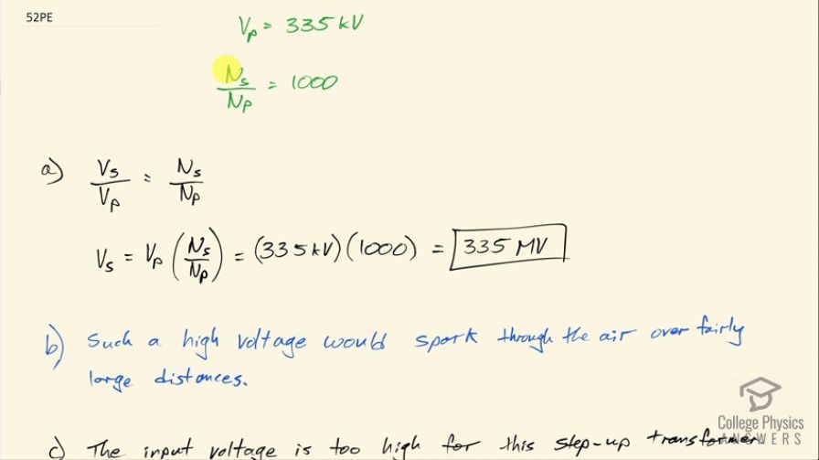 OpenStax College Physics, Chapter 23, Problem 52 (PE) video thumbnail