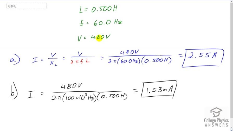 OpenStax College Physics, Chapter 23, Problem 83 (PE) video thumbnail