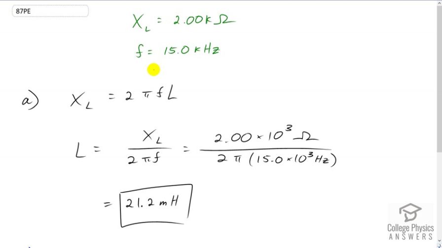 OpenStax College Physics, Chapter 23, Problem 87 (PE) video thumbnail