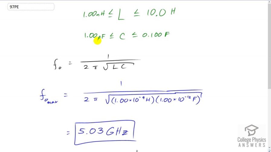 OpenStax College Physics, Chapter 23, Problem 97 (PE) video thumbnail