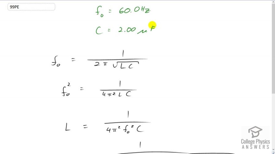 OpenStax College Physics, Chapter 23, Problem 99 (PE) video thumbnail