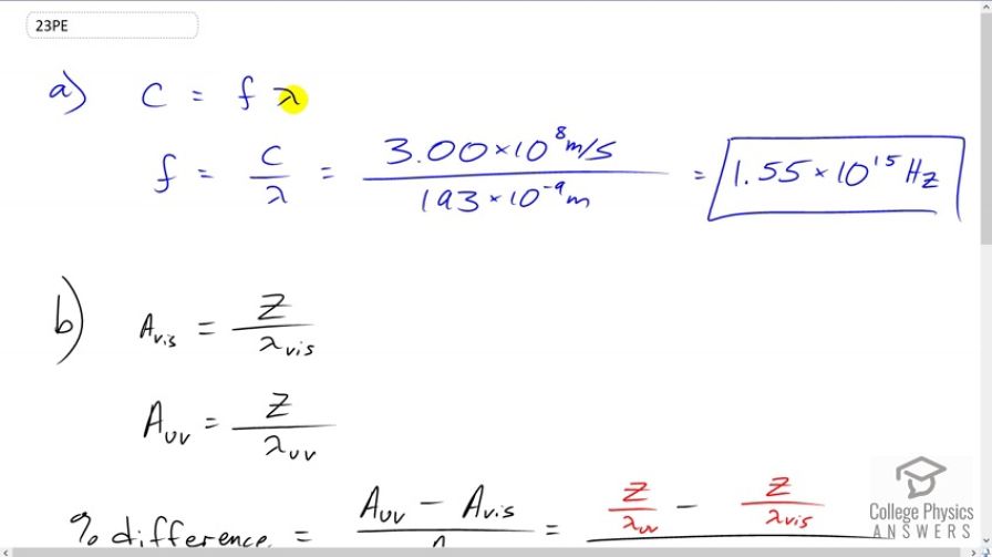 OpenStax College Physics, Chapter 24, Problem 23 (PE) video thumbnail
