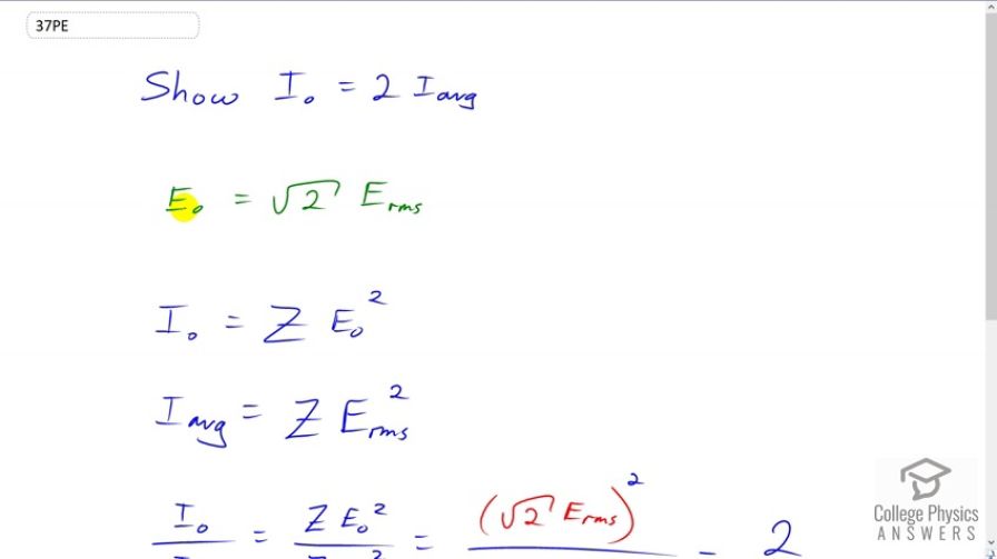 OpenStax College Physics, Chapter 24, Problem 37 (PE) video thumbnail