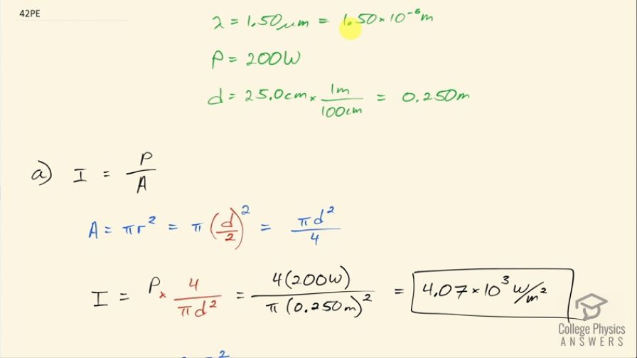 OpenStax College Physics, Chapter 24, Problem 42 (PE) video thumbnail